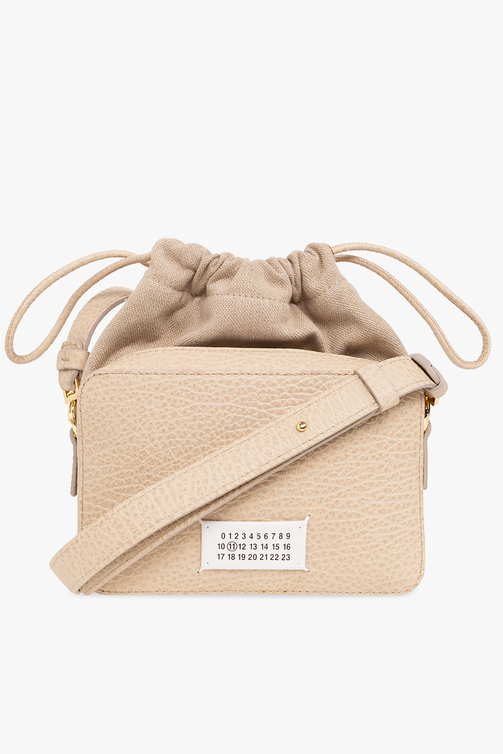 The Bumper Baguette Shoulder Bag - Beige '5AC' leather shoulder ...